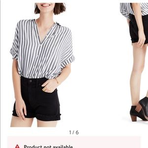 Madewell High Rise Denim Shorts - Black Size 28